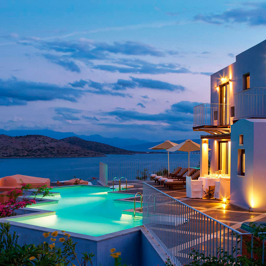 Apartment balcony with sea view